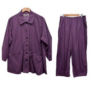 Flax Purple Utility Jacket